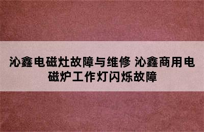 沁鑫电磁灶故障与维修 沁鑫商用电磁炉工作灯闪烁故障